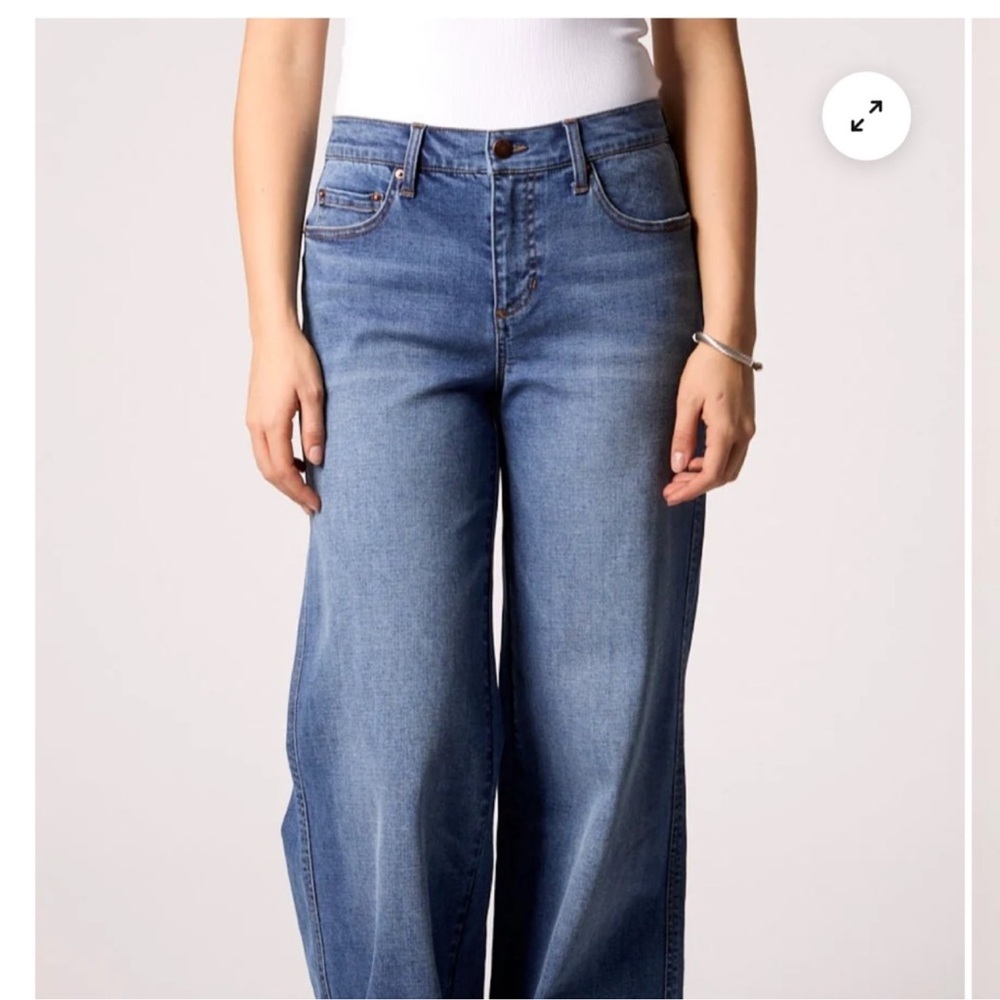 Blue Revival Wide Leg High-Rise Women’s Jeans - Blue 30/30.5 cotton rayon blend